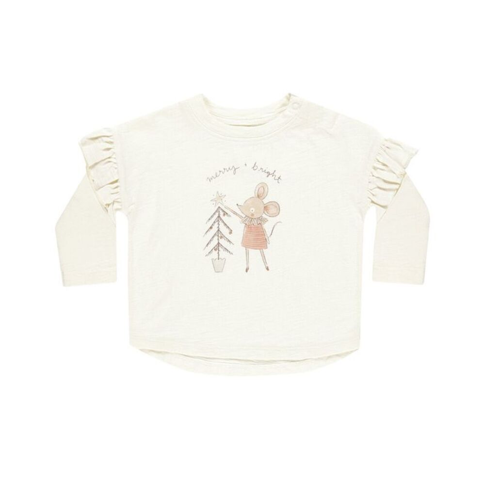 Rylee + Cru Collective Girls  Ruffle T-Shirt